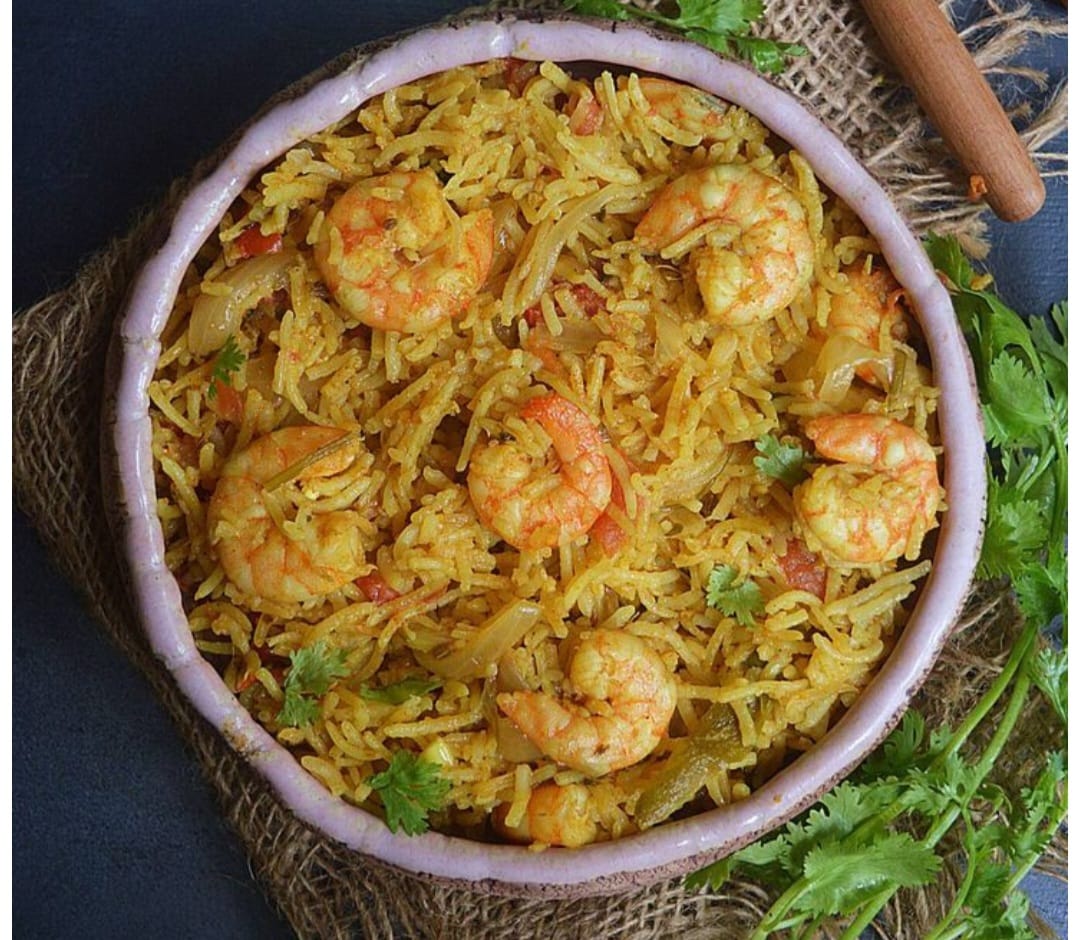Prawns Pulao with Raita