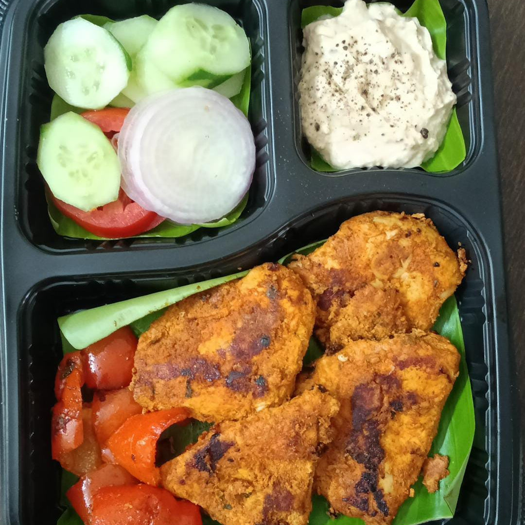 Chicken Tikka 250gm with Salad