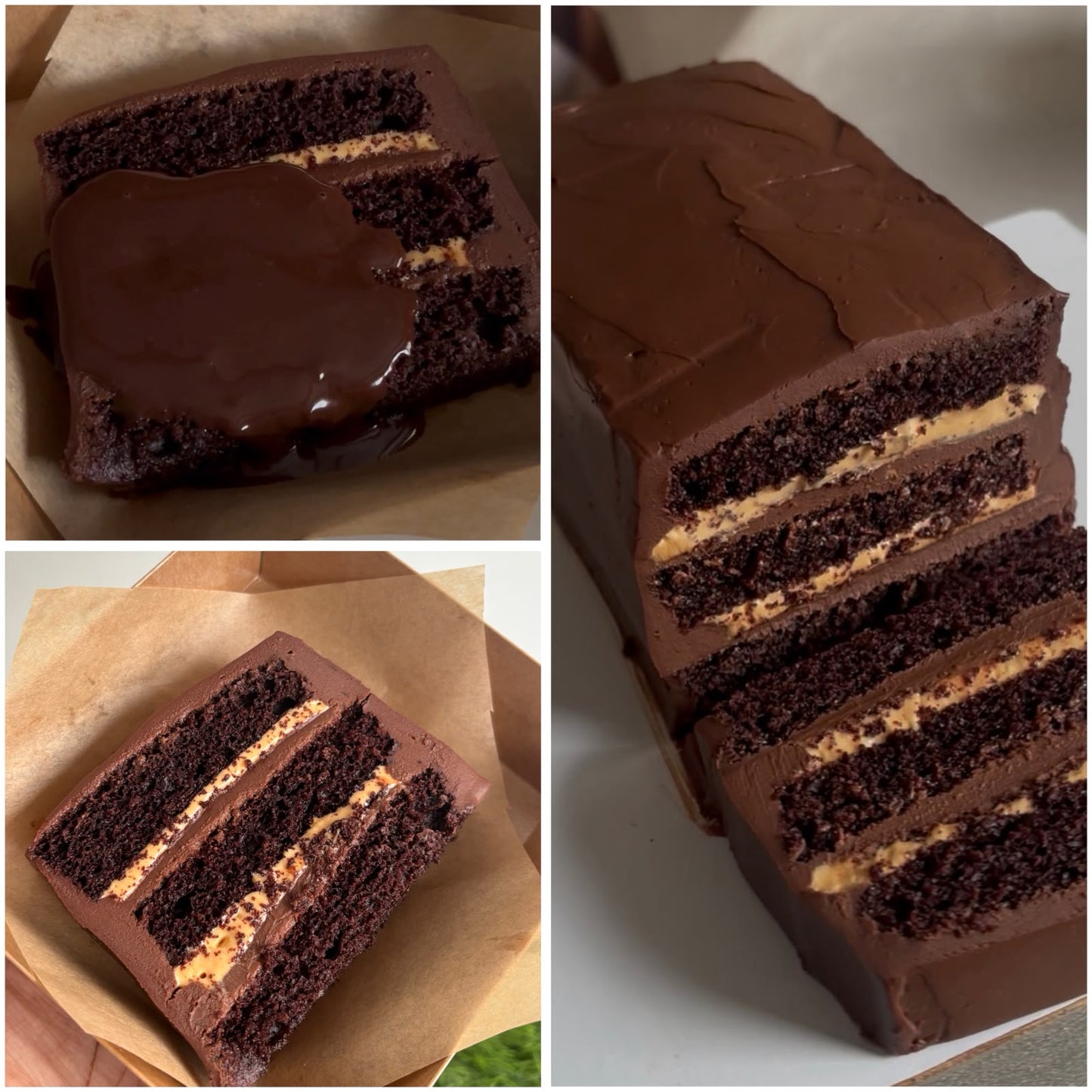 London Viral Whipped Salted caramel Chocolate Cake
(One slice - 125gm approx)