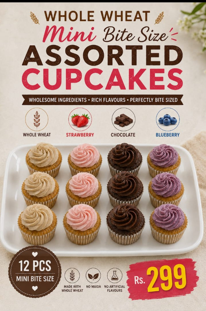 Mini Assorted Cupcakes (pack of 12)