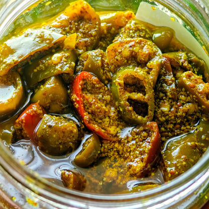 Green Chilly Pickle ( Sarso based )
