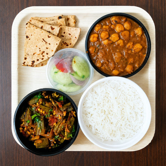 Chole Bhindi Thali