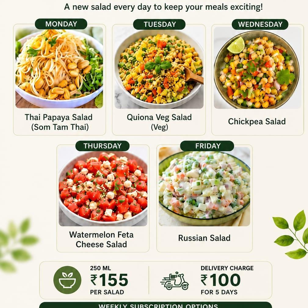 5 days Salad subscription