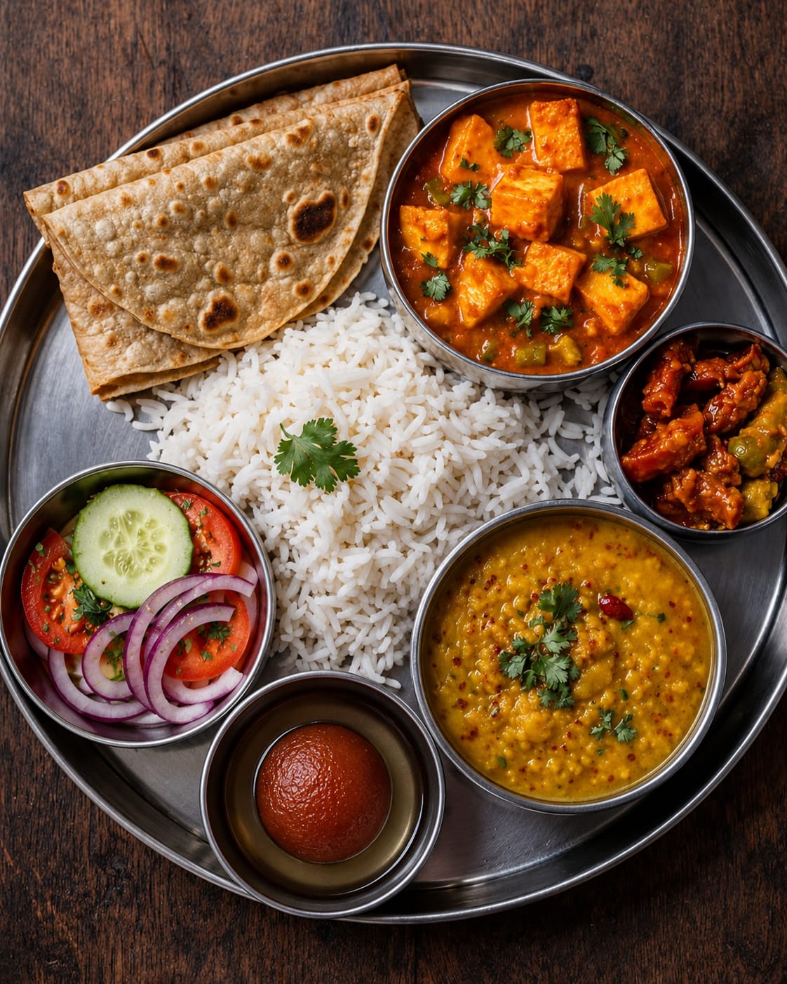Paneer Veg Thali Combo
