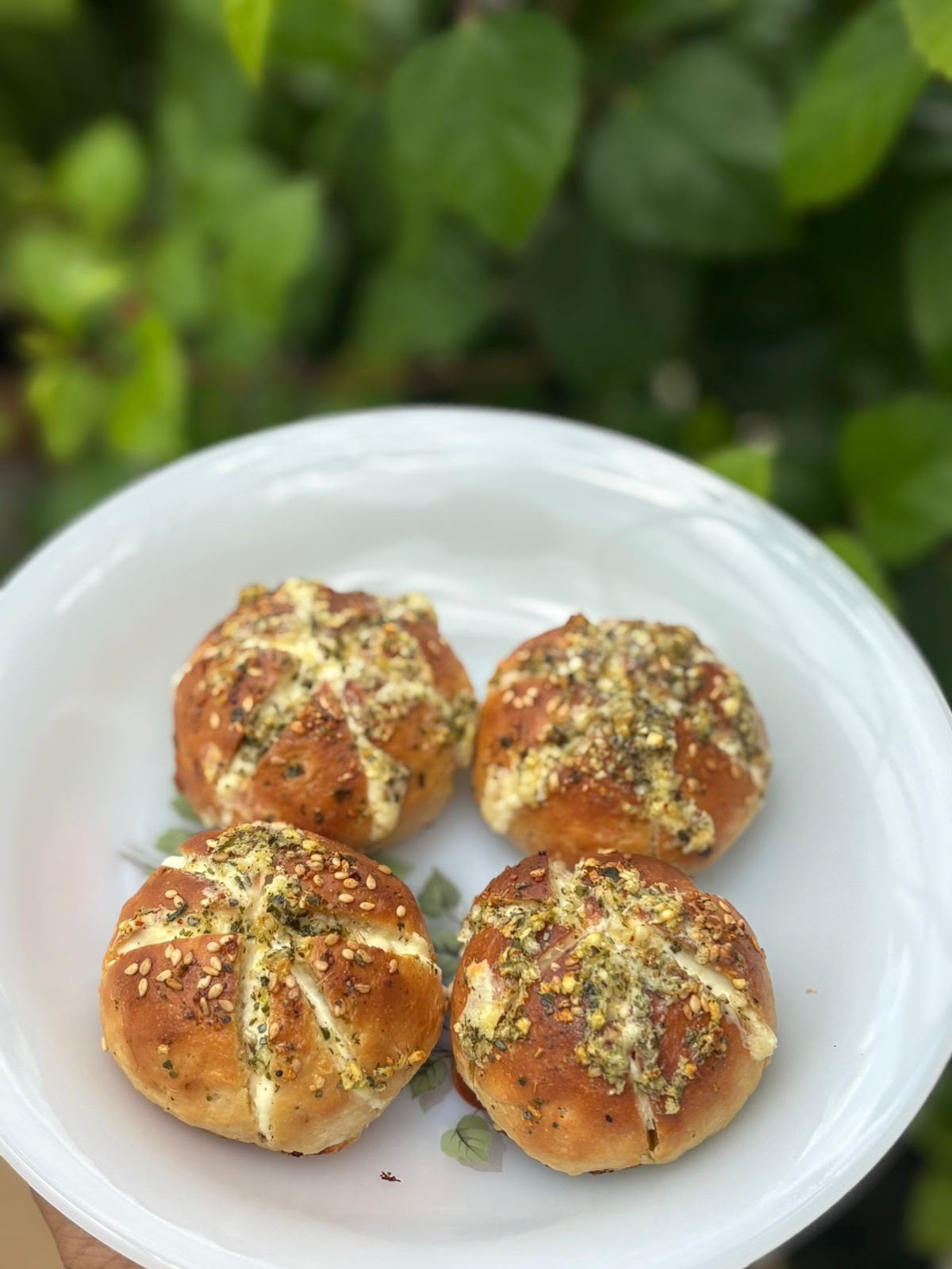 Mini Korean Garlic Cream Cheese Buns (Pack of 4)