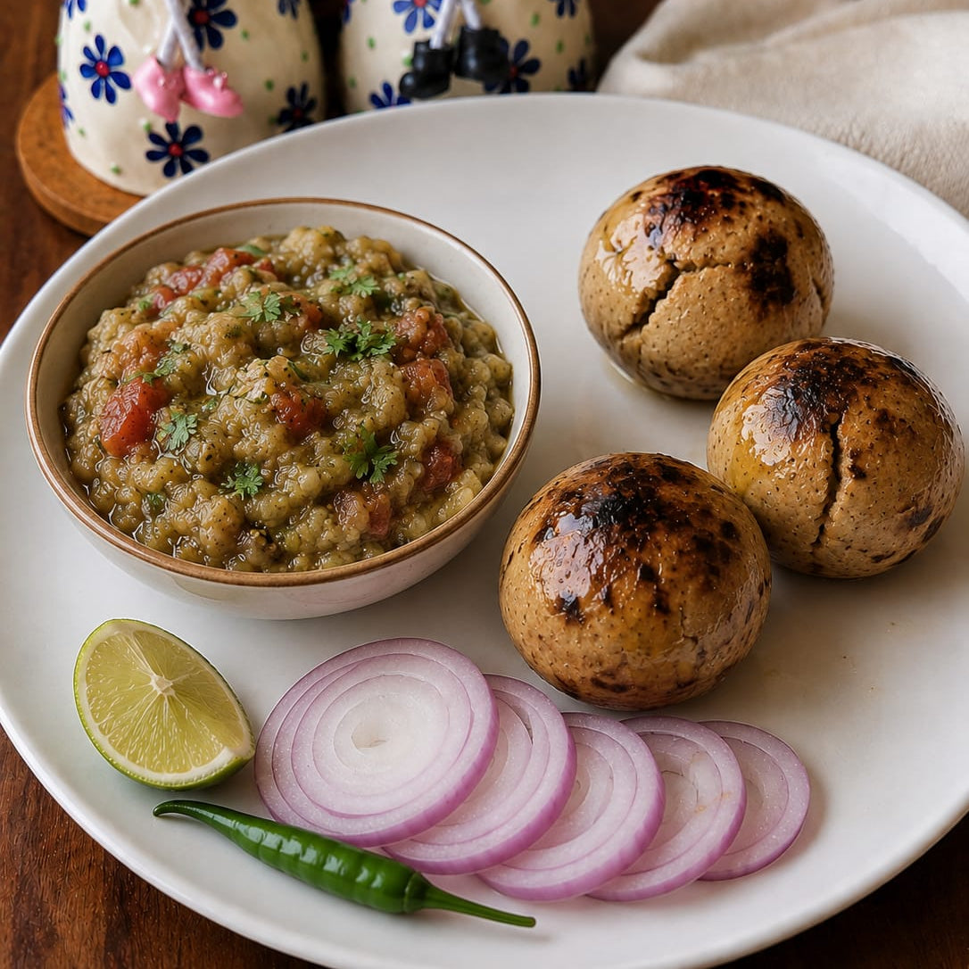 Airfried Litti Chokha (4Pcs)
