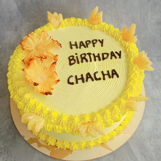 Eggless Pineapple Cake
