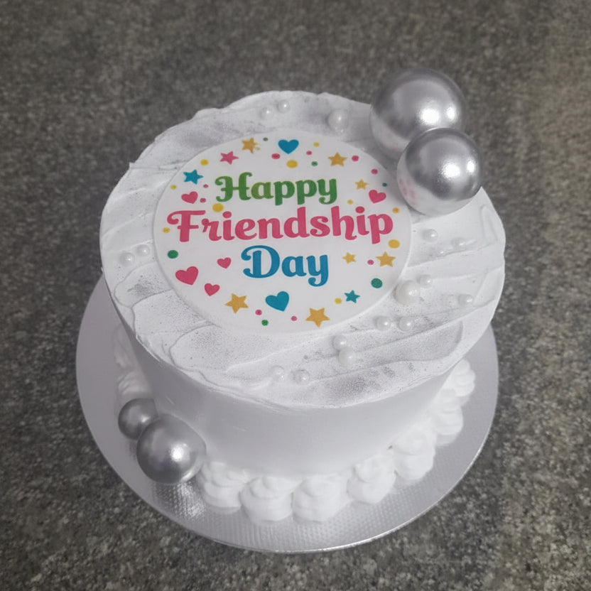 Friendship Day Bento Cake with photo print